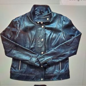 Rudsak 100% Genuine Leather Black Moto Jacket Women’s Size XL